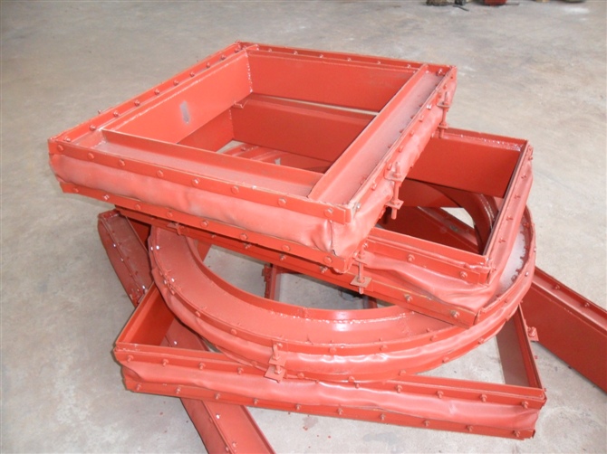 Rectangle fabric expansion joint